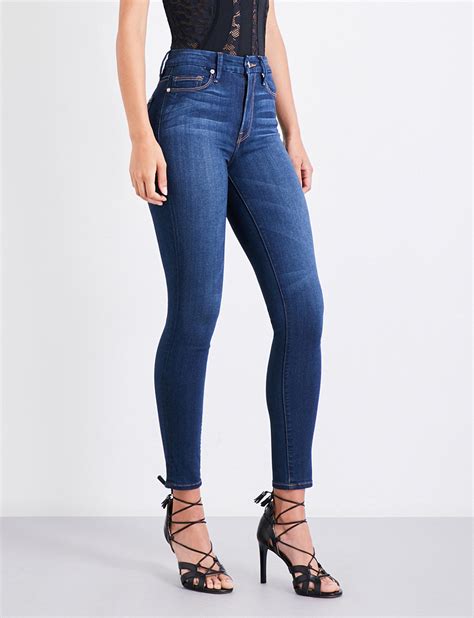 light blue high waisted skinny jeans|high waist skinny girl jeans.